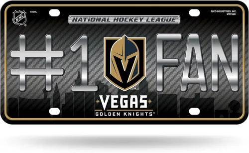 Vista 24 de NHL #1 - Placa de matrícula metálica para ventilador