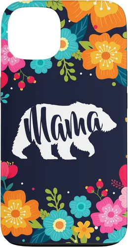 Vista 7 de Mama Bear - Funda para iPhone 17 con diseño de flores florales