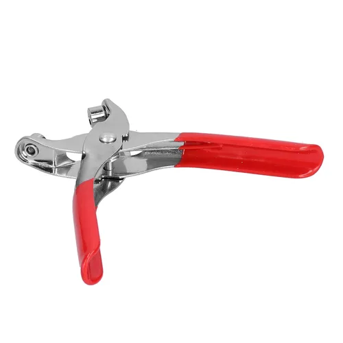 Vista 7 de Pliers Setter 6 Inch Plated Hand Tool with Non Slip Plastic Dipping Handle 100Pcs Matching Rivets for Daily Hardware Punching and Fastening