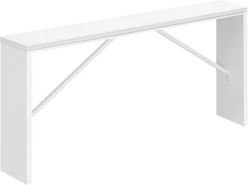 Vista 12 de MAHANCRIS Mesa consola, mesa de sofá de 62.2 pulgadas de largo detrás del sofá, mesa de entrada estrecha, mesa de comedor de granja con marco