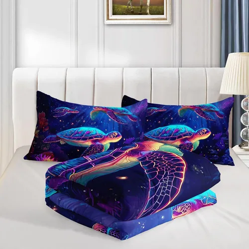 Vista 54 de HOSIMA Juego de edredón de decoración gótica, patrón de calaveras de polilla de la muerte, juego de cama de Halloween tamaño Queen para decoración
