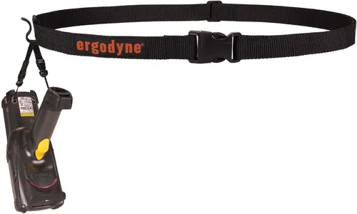 Vista 9 de Ergodyne Squids 3135 - Cinturón escáner de código de barras con gancho, incluye correa de transporte para escáneres de código de barras, negro