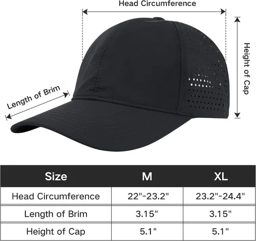 Vista 6 de Gorra de béisbol para mujer, de secado rápido, ajustable, gorra de béisbol para mujer, gorra de malla para camionero