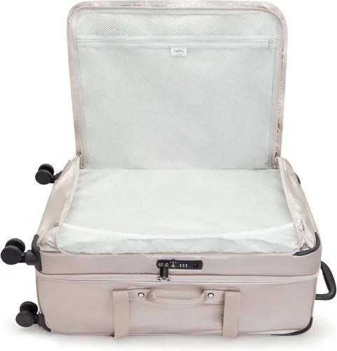 Vista 7 de Kipling Equipaje grande espontáneo con ruedas, Brillo metálico., Equipaje de rueda giratoria Spontaneous de 31 pulgadas para mujer, bloqueo aceptado