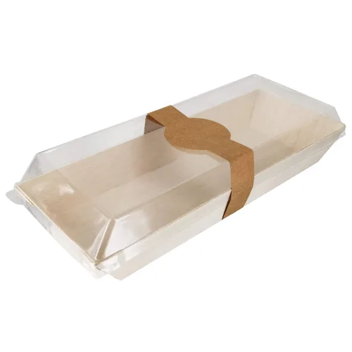 Vista 7 de PacknWood Bandeja cuadrada de madera samurái Plato de madera biodegradable para servir Bandeja Charcaturie Bandeja decorativa para sala