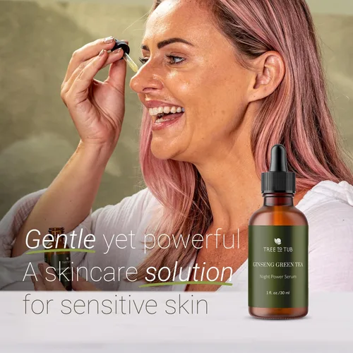 Vista 2 de Tree To Tub Retinol antienvejecimiento, vitamina C, suero de ácido hialurónico para cara y arrugas, suero facial hidratante para piel seca