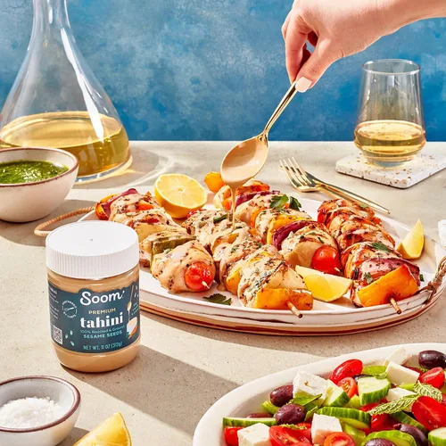 Vista 7 de Tahini Soom Foods con puro sésamo molido, 11 onzas (2 paquetes).