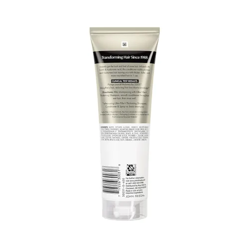Vista 13 de John Frieda ULTRAfiller+ Acondicionador espesante para cabello fino y fino, acondicionador voluminizador ligero con biotina y ácido hialurónico, sin