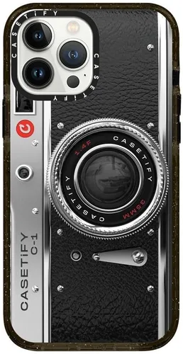Vista 282 de CASETiFY Funda Impact para iPhone 13 [Protección contra caídas de grado militar 4X de 8.2 pies/Compatible con Magsafe] - #1 Mom - Transparente