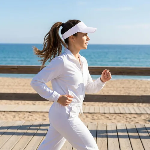 Vista 6 de Rbenxia 5 viseras deportivas ajustables para mujeres y hombres