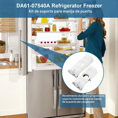 Vista 6 de DA61-07540A Versión mejorada para mango de refrigerador y congelador Samsung Kit de reemplazo para mango de puerta de congelador Samsung