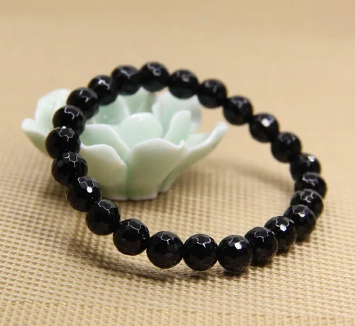 Vista 148 de Amandastone Pulsera elástica de cuentas redondas de 0.315 in con piedras preciosas naturales de 7 pulgadas