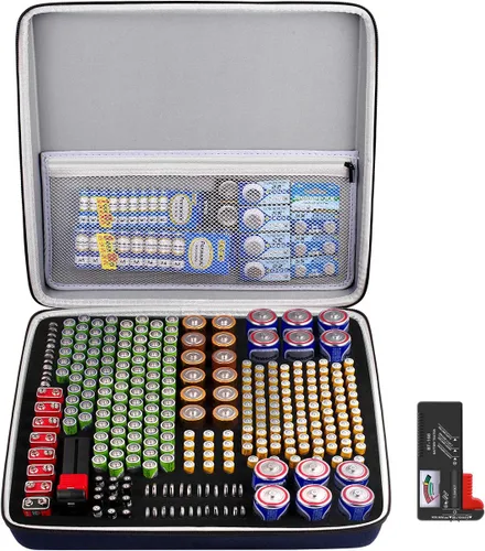 Vista 10 de COMECASE - Caja de almacenamiento para batería dura, con estuche de transporte