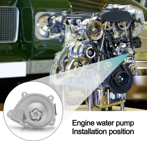 Vista 6 de AULINK Bomba de agua AW6244 con junta para (solo motor L4 de 1.6L) Mini Cooper 2007-2015/Cooper Countryman 2011-2016/Cooper Paceman 2013-2016