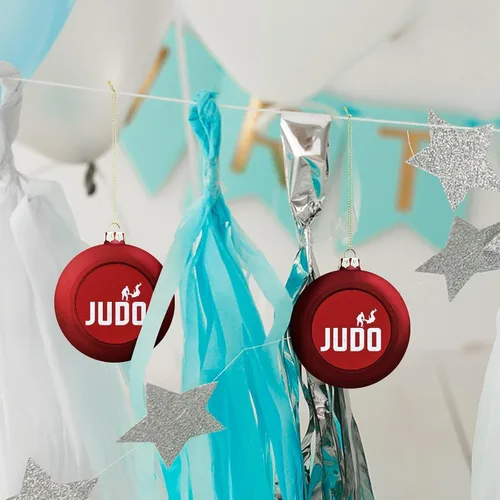 Vista 8 de Judo Design - Esfera de Navidad inastillable para árbol de Navidad, chimenea, decoración de fiesta, 1 unidad