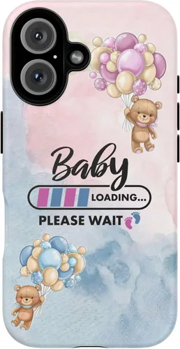 Vista 18 de Cute Baby Loading Phone Case for iPhone Models and Variants - Sweet Maternity Phone Cover for Pregnancy Reveal or Baby Shower