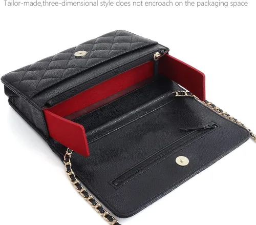 Vista 5 de Moldeador de base WOC para bolso, base de fieltro, protector e inserto para cartera en bolsos de cadena, bolso de mano, base de bolsa, 1 moldeador