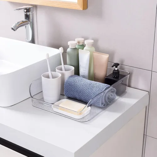 Vista 8 de Ettori Organizador de botellas de agua, paquete de 2 cubos organizadores de refrigerador y contenedores de almacenamiento transparentes