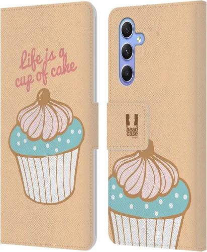 Vista 88 de Head Case Designs Assortment Cupcakes Happiness Leather Wallet Case Compatible with Samsung Galaxy A07 4G Surtido