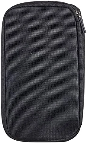 Vista 2 de Soporte de pasaporte de la cartera de viajeOrganizador de documentos RFID con correa de mano