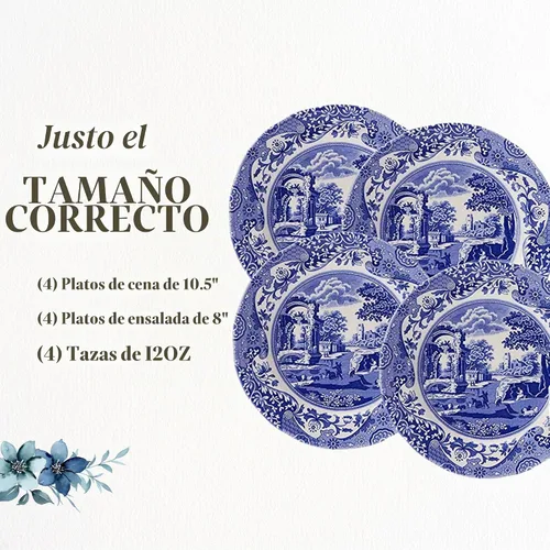 Vista 7 de Spode Blue Italian Sets (juego de 12 piezas)