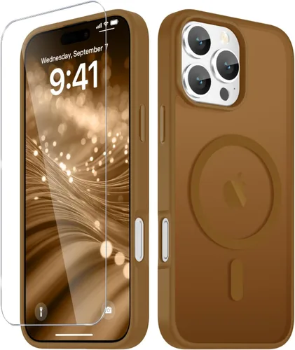 Vista 496 de Funda para Google Pixel 10 Pro XL, cubierta magnética mate, color negro Fit for MagSafe, Screen Protector included, Shockproof Military Grade