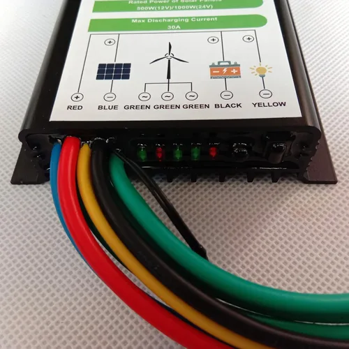 Vista 5 de 400W Energía eólica Solar Impermeable Automática Protección de Sobrecarga Controlador de Carga Híbrido 12V/24V Energía Eólica Solar Controlador
