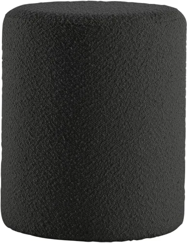 Vista 3 de Get Set Style Otomana Redonda Moderna con Asiento Acolchado Suave, Taburete de Tocador Multifuncional para Maquillaje, Reposapiés Tapizado Taburete