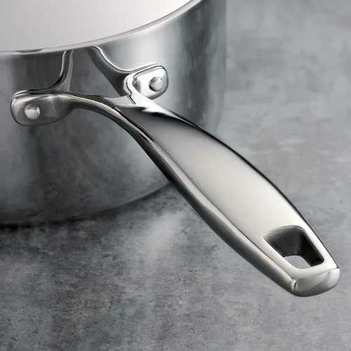 Vista 5 de Tramontina Signature Tri-Ply Clad - Juego de 8 utensilios de cocina de acero inoxidable con tapas, ollas y sartenes, listo para inducción, apto