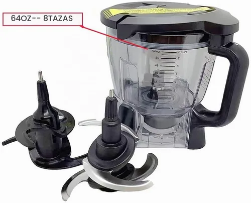 Vista 4 de 4 piezas de repuesto de cuchilla Ninja Blender Blade compatibles con 64oz (8Cup) 72oz (9Cup) procesador de alimentos Tazón Ninja Blades Auto iQ