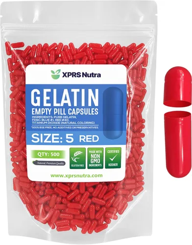 Vista 13 de XPRS Nutra Cápsulas vacías tamaño 5 – 100 cápsulas de gelatina vacías transparentes muy pequeñas – Pastillas de relleno de cápsulas de bricolaje