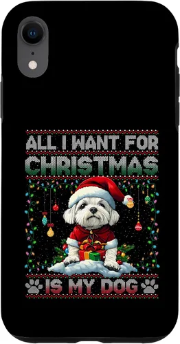 Vista 25 de Maltese Christmas Tree Lights Decorations Dog Lover Xmas Case for iPhone 17