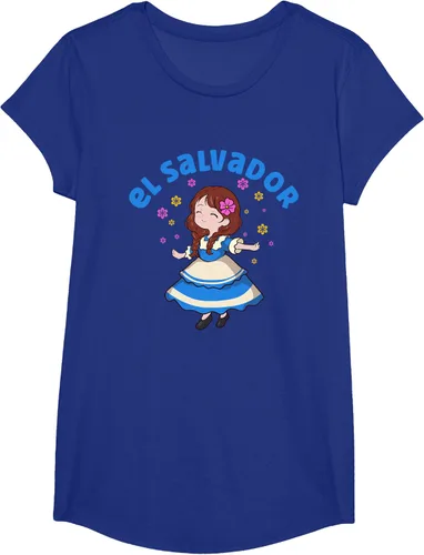 Vista 22 de Camiseta de mujer hispana con bandera salvadoreña de El Salvador Orgullosa, Negro