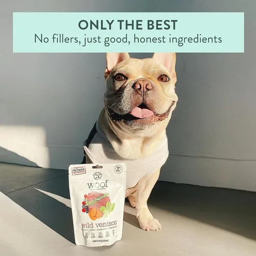 Vista 7 de The New Zealand Natural Pet Food Co Woof Alimento Liofilizado para Perros - Venado Salvaje, Alto en Proteínas, Complemento Alimenticio y Golosinas