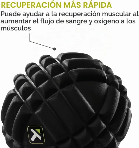 Vista 4 de TRIGGERPOINT Performance Grid X - Pelota de masaje para masaje de tejido profundo y recuperación de ejercicios, color negro