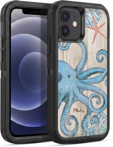 Vista 106 de Head Case Designs Officially Licensed Paul Brent Agate Mermaid Coastal Gel Armor Case [Military Grade Drop Protection] Compatible with Apple iPhone