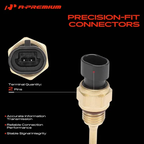 Vista 4 de A-Premium Sensor de temperatura del refrigerante del motor [2 pines] compatible con Ram 2500 2011-2018/2020, 3500 2011-2019/2021, 4500