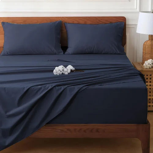 Vista 21 de Juego de sábanas HYPREST de bolsillo extra profundo tamaño Queen, se adapta a colchones de 18"-24" de profundidad - Juego de sábanas Queen 100% Rosa
