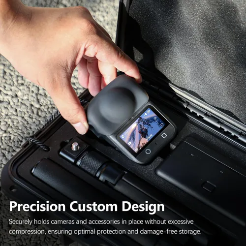 Vista 5 de AMAZEAR Osmo 360 - Funda rígida de doble capa IP67, impermeable, a prueba de golpes, para DJI Osmo 360 Adventure Combo Accesorios, portátil