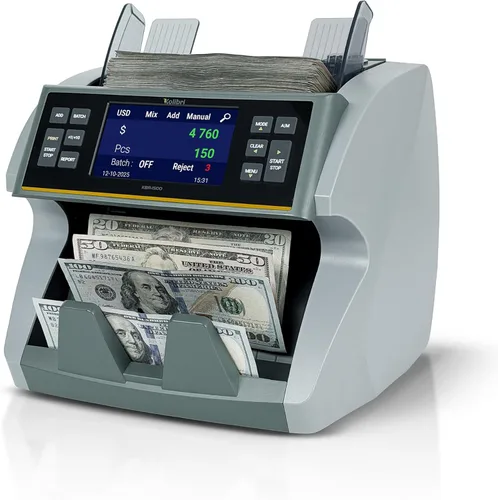 Vista 11 de KOLIBRI Máquina de contador de dinero I Pantalla LCD I Grado de negocio I Avanzado 2CIS/UV/MG/IR/MT/DD/HLF/SN Detección de IRT I Denominación mixta