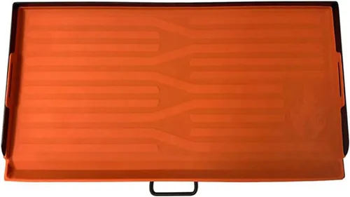 Vista 8 de Tapete protector de silicona para plancha compatible con la plancha de fuego de Camp Chef de 14 x 16 pulgadas, alfombrilla de silicona resistente