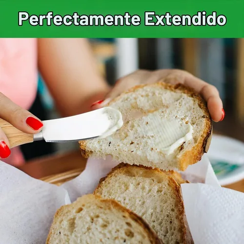 Vista 5 de 10 cuchillos esparcidores de queso, mini esparcidor de mantequilla con mango de madera, juego de cuchillos de queso de acero inoxidable para tabla