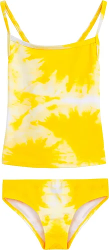 Vista 10 de Kanu Surf Niñas Melanie Beach Sport - Traje de baño tipo tankini de 2 piezas con UPF 50+ Alania Floral Aqua
