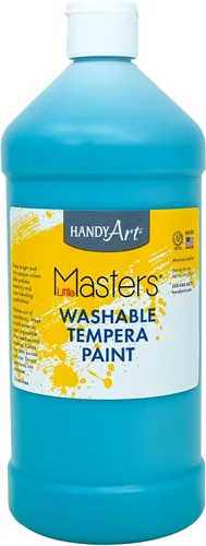 Vista 51 de Handy Art Little Masters - Pintura lavable, 16 onzas, color negro Bright & Mixable, High Opacity, Washable Colors for Classroom, Students, Kids
