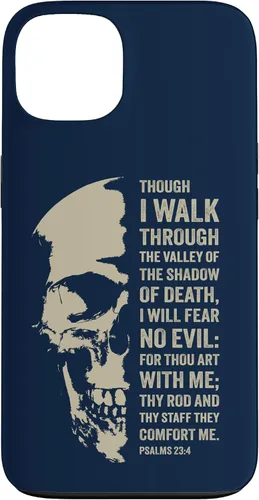 Vista 7 de Psalms 23:4 Though I Walk Through The Valley - Funda bíblica cristiana para iPhone 16