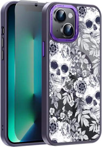 Vista 136 de Goodon para iPhone 15 Pro Max con protector de pantalla de privacidad, compatible con Magsafe, funda translúcida mate a prueba de golpes - Linda