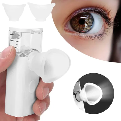 Vista 2 de Dioche Pulverizador de niebla humidificador de ojos secos, máquina hidratante portátil, vapor fresco, rociador de vapor rápido para el cuidado