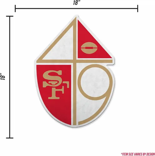 Vista 5 de Rico Industries Banderín de fútbol americano de la NFL con corte retro, decoración del hogar y la sala de estar, fieltro suave EZ para colgar