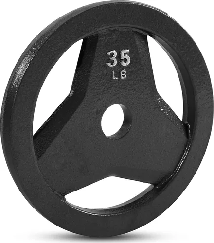 Vista 19 de JFIT Olympic 2 Inch Grip Plates and Bumper Plates for Barbell - Single Weights or Sets of 2 (Muliple Weights)