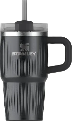 Vista 206 de STANLEY Quencher H2.0 Vaso Térmico con asa y pajilla, 64 onzas, tapa Flowstate de 3 posiciones, gran capacidad para viajes y deportes, vaso de acero